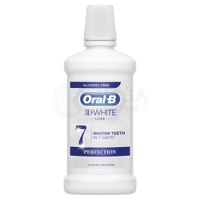 Oral-B 3D White Luxe Perfection 500 ml ústna voda bez alkoholu