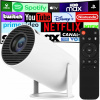 PRENOSNÝ PROJEKTOR OTOČNÝ PROJEKTOR REPRODUKTOR ANDROID SMART TV WIFI FULL HD