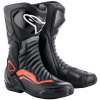 Topánky S-MX 6, ALPINESTARS (čierna / sivá / červená fluo, veľ. 37)
