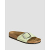 Dámske Zelené šľapky Birkenstock Madrid Big Buckle Nubuck Leather Narrow