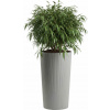 HowHomely PLASTOVÝ KVETINÁČ URBANIKA ECO 57X29,5 CM SIVÁ