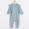 NEW BABY Dojčenský bavlnený overal New Baby Stripes ľadovo modrá - 86