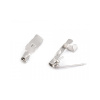 Brošňový mostík 5x15 mm - 10 ks platina