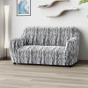 Bielastické poťahy OCEANO NOVÉ šedo-modré dvojkreslo (š. 120 - 160 cm) Doprava zadarmo
