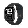 Apple Watch Series 10 GPS 42mm Klavírně černý hliník s černým sportovním řemínkem - M/L