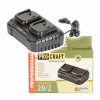 Procraft Nabíječka pro 20V Li-ion pro 2 baterie 20/2 | 20/2