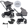 EASYWALKER SET Kočík 4v1 Harvey⁵ Pebble Grey LITE RWS + CYBEX Aton B2 i-Size + základňa
