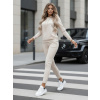 Dámska mikinová súprava MIGEL light beige FashionStreet AY1087 S