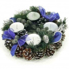 Adventný veniec modrý - 23 cm