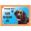 DAFIKO Tabulka Tady hlídám! Labradorský retriever tmavý 1ks