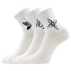 BOMA tatoo 39-42 (26-28) mix-biela (3 páry)