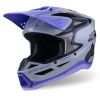 ALPINESTARS prilba S-M3 edícia JETT LAWRENCE, ALPINESTARS (šedá/fialová/černá) 2026 - XL