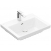 Villeroy & Boch Subway 3.0 - Umývadlo nábytkové, 60x47 cm, s prepadom, otvor na batériu, CeramicPlus, Stone White 4A706GRW