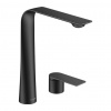 Duravit D.1 - 2-otvorová umývadlová batéria XL, čierna matná D11130002046