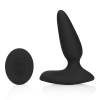 Shots Loveline Smooth Vibrating Anal Plug with Remote Control Licorice Black