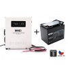 Zálohovací set MHPower WPU-800-12-SET75 pre kotly s obehovým čerpadlom, 800W, čistý sínus, 12V