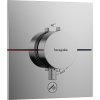 Hansgrohe ShowerSelect Comfort E - Termostat pod omietku pre 1 spotrebič a ďalší výtok, chróm 15575000