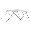 zahrada-XL Strieška Bimini s 3 oblúkmi, biela 183x196x137 cm 92362