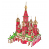 Woodcraft construction kit Drevené 3D puzzle Chrám Vasila Blaženého farebný DL-G013 - 3D skladačka