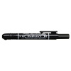 Permanentný popisovač, 1,3 mm, stláčací mechanizmus, ZEBRA Mckie Retractable, čierna