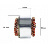 Stator 380v / 120mm s hliníkovým vinutím (Stator, generátor elektriny pre elektrocentrály 380V / 120mm)