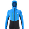 Pánska softshellová bunda Millet PIERRA MENT HOODIE M NOIR/ELECTRIC BLUE
