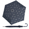 Doppler Fiber Flex AC Timeless Blue Dots - dámsky holový vystreľovací dáždnik