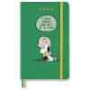 Moleskine Peanuts A5 denný 2026 zelený
