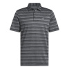 adidas Two-Colour Striped Golf pánske polo tričko Black/Grey Four S