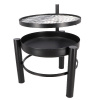 Ohniště s BBQ nástavcem, 55x69x59cm, dárkové balení|Esschert Design