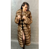 Dámsky kožuch líška MELISA light brown-Brown-XL 50-52