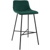 Design-Shop Barová stolička Altona zamat - zelená