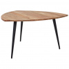 Livetastic JEDÁLENSKÝ STÔL, akácia, čierna, farba akácie, 137/137/76 cm - Online Only jedálne - 001630019401