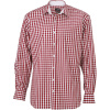 James & Nicholson Košile JN 617, popelínová, kostkovaná, dlouhý rukáv COT020617k8904-bordeaux/wh XL Bordó/bílá