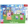 Trefl Puzzle Peppa Pig: V zábavnom parku, 15 dielikov
