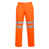 PORTWEST HI-VIS RIS RT45 / Reflexné nohavice do pása, predĺžené - HV oranžová XXL