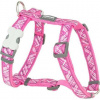 Postroj RD 25 mm x 71-113 cm - Flann Hot Pink