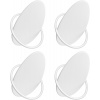 SONGMICS Sada 4 nástenných háčikov OVAL modern biely