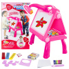 LEAN Toys Tabuľa so stojanom a projektorom na kreslenie 4v1 49 cm