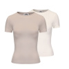 Slazenger Fit Short Sleeve dámske tričko Nacreous/Sugar 10 (38)