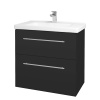 Dreja Umývadlová skrinka BIG INN SZZ2 80 - N03 Graphite / Úchytka T02 / N03 Graphite