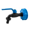 Bradas IBC adaptér S60x6 s ventilom BLACK RAVEN 1/2