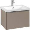 VILLEROY & BOCH Subway 3.0 závesná skrinka pod umývadlo, 1 zásuvka, 622 x 478 x 429 mm, Taupe, C57500VM