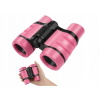 Ďalekohľad pre deti 4x30 hračka turistický na pozorovanie ružový