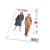 Strih Burda 5798 - Áčkové šaty, puzdrové šaty so stojačikom, midi šaty