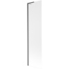 Mexen Next L, 1-krídlová vaňová zástena 50 x 150 cm, 6mm sklo námraza, grafitový profil, 895-050-000-03-30-66