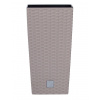 PROSPERPLAST Kvetináč RATO SQUARE + vklad mocca 26,5 cm