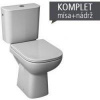 DEEP BY JIKA WC-kombi 43cm zvislý odpad,bočné napúšťanie,vr.inštalač.sady a nádržky,biele H8266170002801
