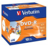 DVD-R Verbatim 16x Printable jewel box, 10ks/pack