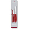 Sada nožov Victorinox sada 2ks nožov a škrabka Swiss Classic plast červený (6.7111.31)
